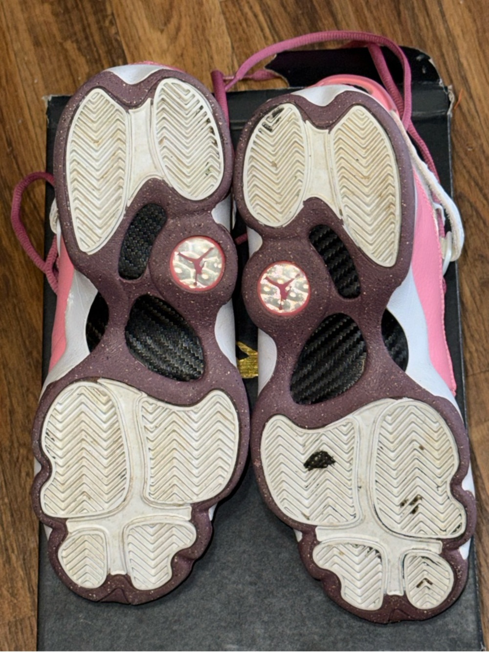 Nike Air Jordan 6 Rings GS Coral Chalk Desert Berry White Size 5Y Girls w/box - Picture 9 of 16